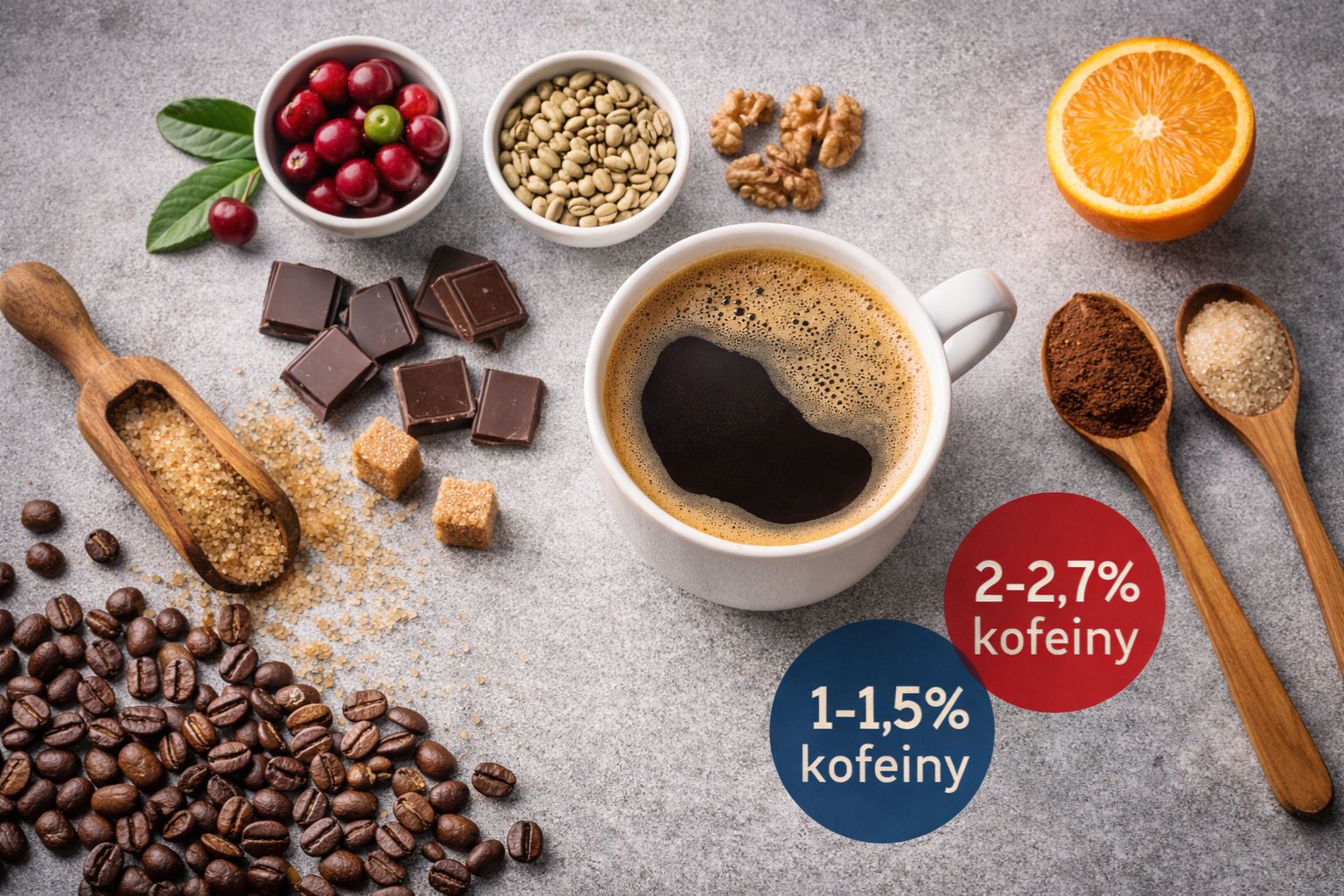 zawartość kofeiny w arabice